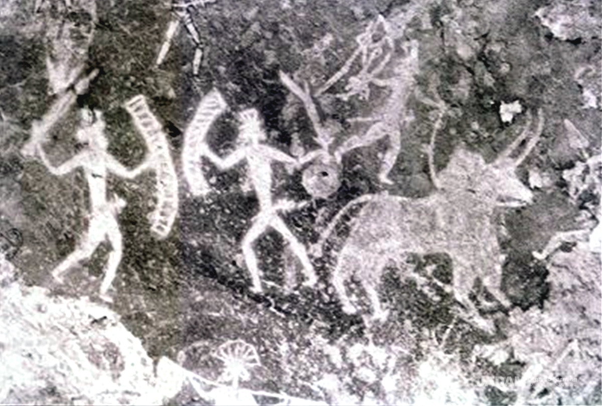 선사시대의 벽화. http://www.kamat.com/kalranga/rockpain/